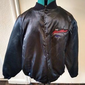 Vintage CHEVY Heartbeat Of America Black Satin